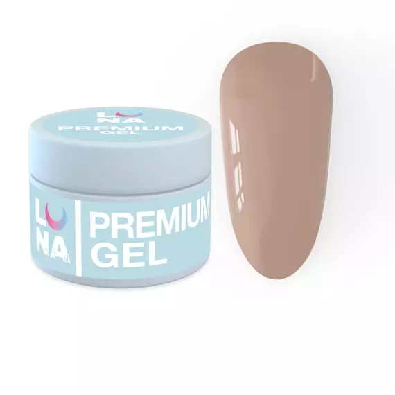 LUNA / Premium Gel №10 / Гель для нарощування / молочно-бежевий