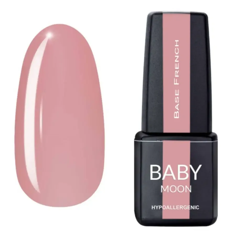 BABY MOON / French base №07 / рожевий темний / 6 мл