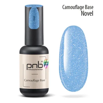 PNB / Camouflage Base / Камуфлююча база / Novel / блакитний / 8 мл