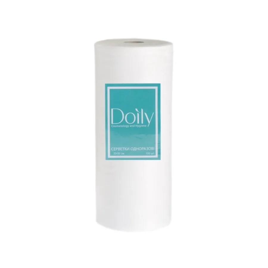 Doily / Серветки в рулоні (100 шт/рул) зі спанлейсу 40 г/м2