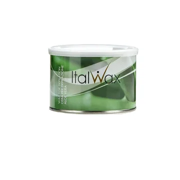 Ital Wax / Теплий віск для депіляції в банці / Алое Вера