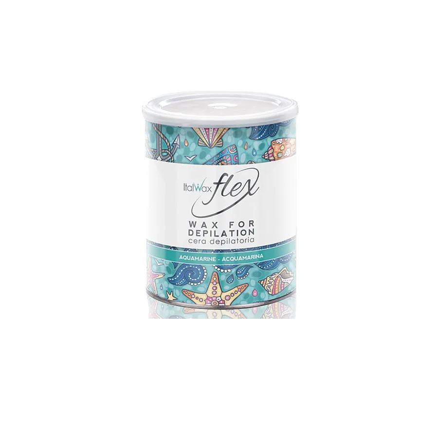 Ital Wax / Віск для депіляції в банці / Аквамарин