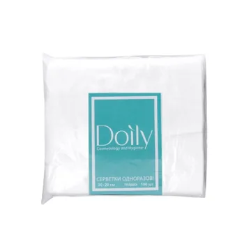 Doily / Серветки зі спанлейсу в пачці, гладкі  / 40 г/м2