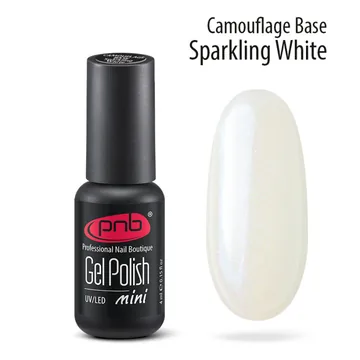 PNB / Camouflage Base Sparkling / Камуфлююча база / іскриста біла (Розпродаж. Термін в описі)