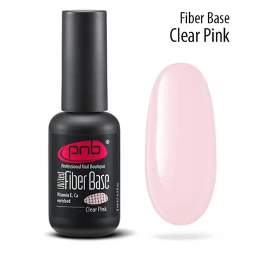 PNB / Fiber Base / Clear Pink / База з нейлоновими волокнами (Розпродаж. Термін придатності в описі )
