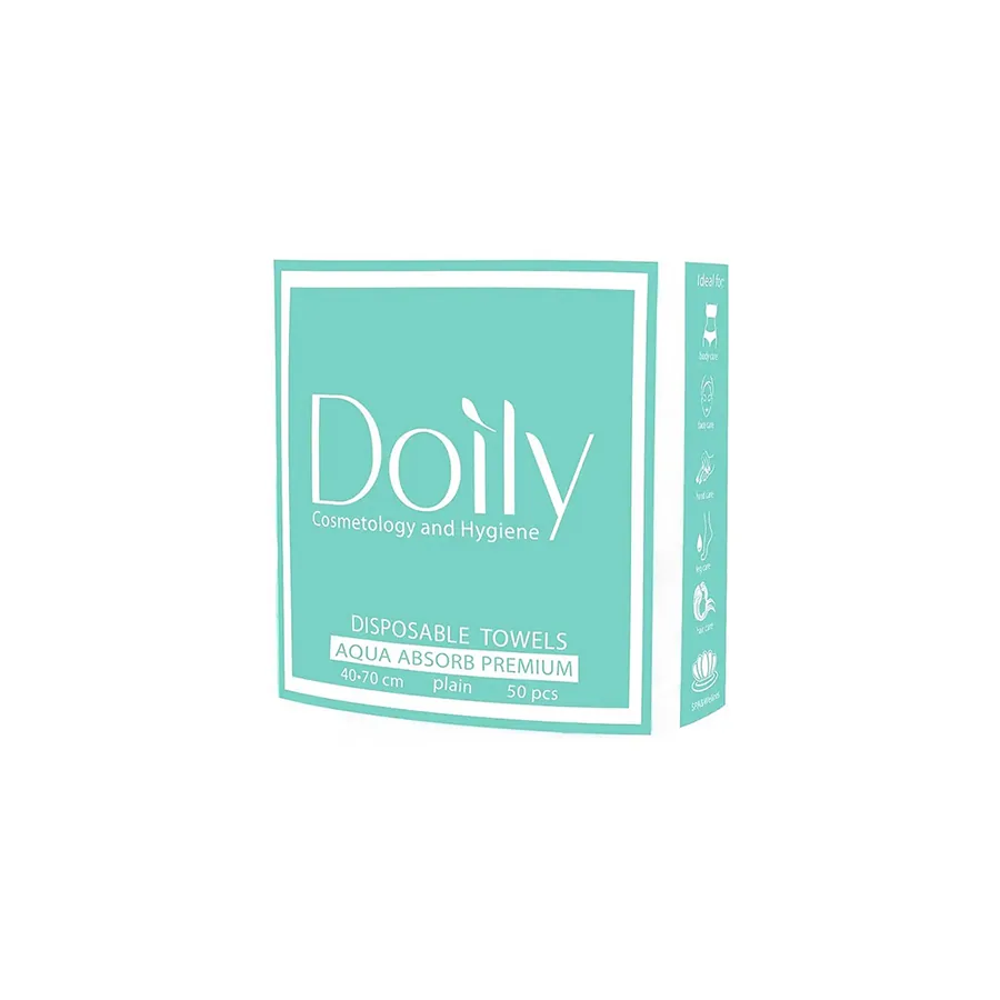 Doily / Рушники в пачці COMPACT AQUA Absorb 40х70 см (50 шт/пач) з целюлози