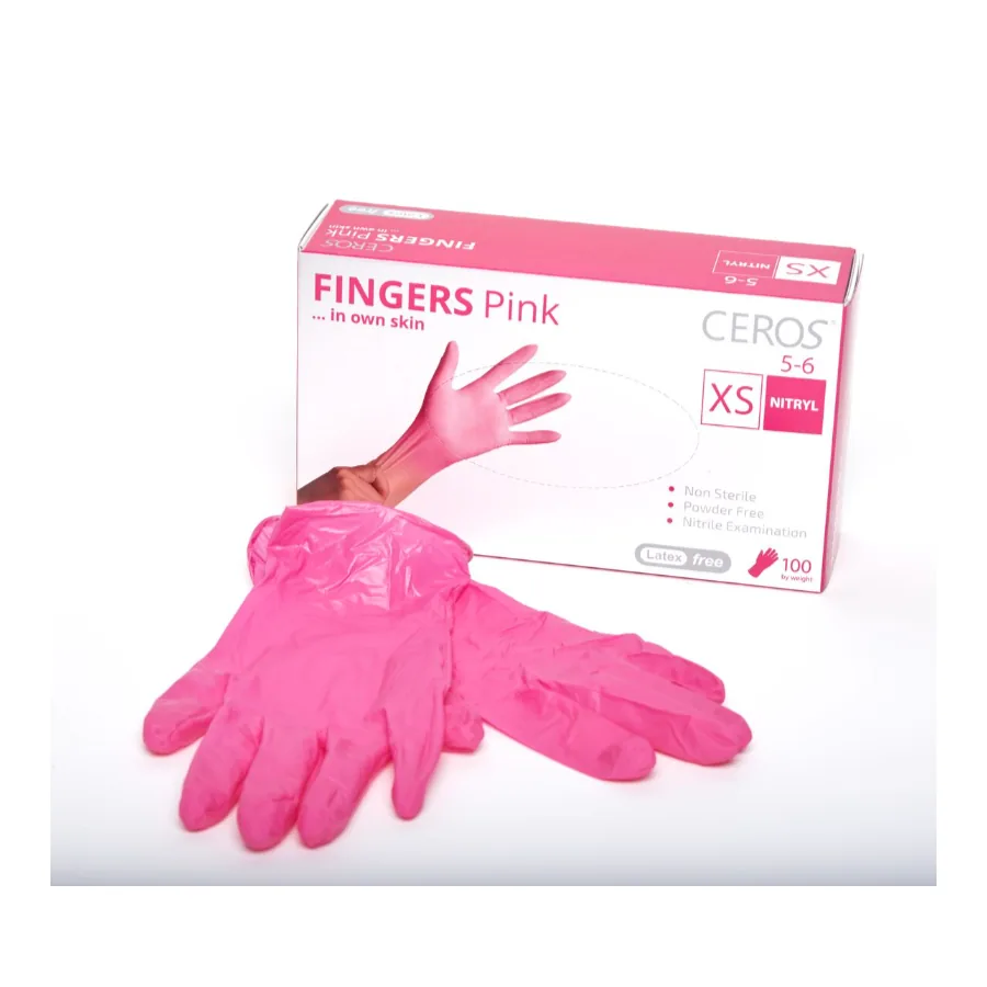 CEROS / Нітрилові рукавички нестерильні / Pink 3.5 г