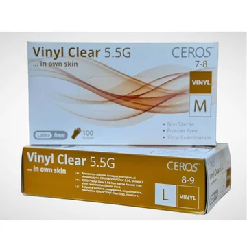 CEROS / Вінілові рукавички / Clear 5.5 г (прозорі)