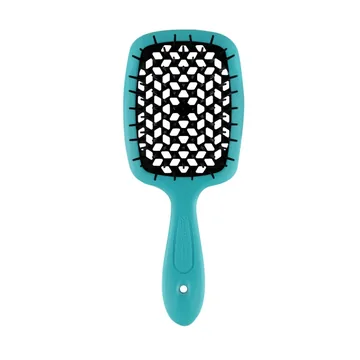 Janeke / Гребінець для волосся / Чорна з бірюзовим / Superbrush