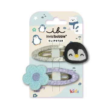Invisibobble / Заколка для волосся / SNAP CLIP KIDS Polar Penguin