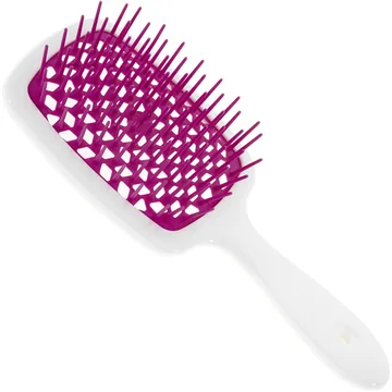 Janeke / Гребінець для волосся / Білий з фуксією / Superbrush