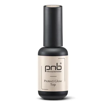 PNB / Protect Glow Top No Wipe / Закрепитель для гель-лака / Защита и блеск / 8 мл