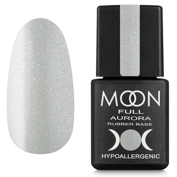 MOON FULL / Aurora Shimmer Rubber Base №2004 / світло-сірий з шимером