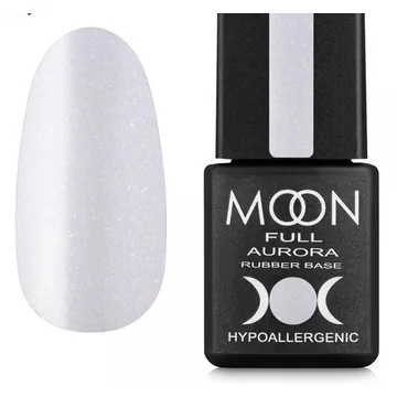 MOON FULL / Aurora Shimmer Rubber Base №2008 / бузковий з шимером