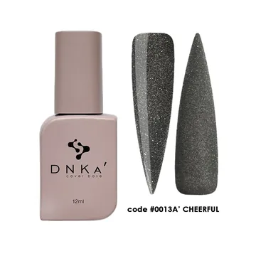 DNK'a / Cover Base #0013A / Cheerful / темно-сірий світловідбиваючий / 12 мл